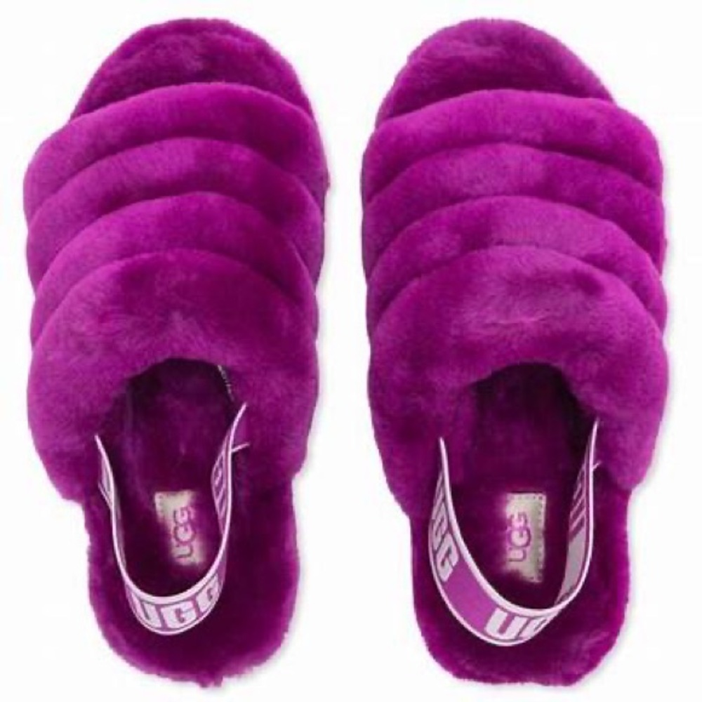 UGG Fluff Yeah Slide Slipper Berrylicious